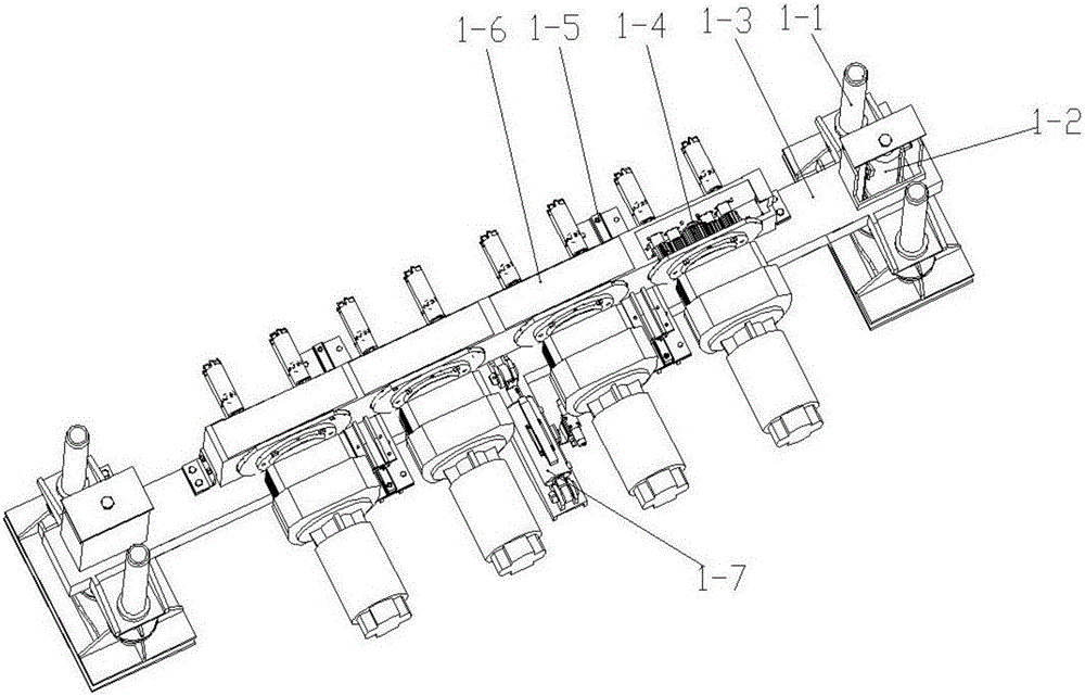 Pre-tensioned prefabricated track board synchronous extension device and implementing method thereof