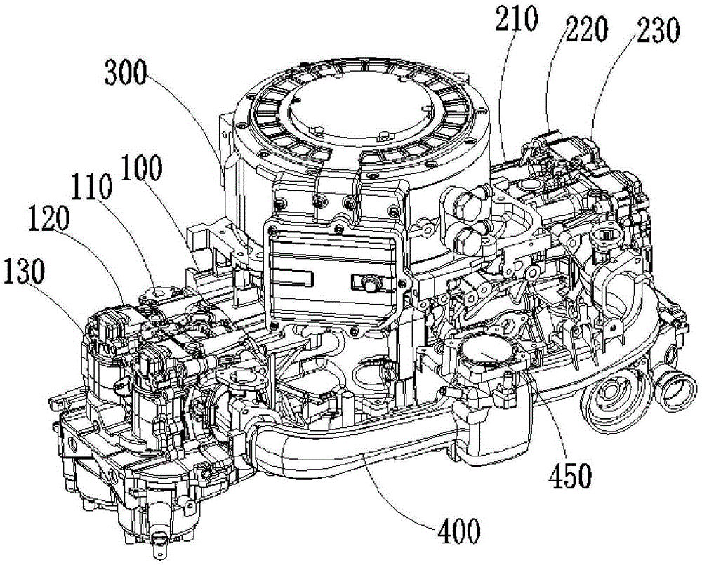 Horizontally opposed range extender