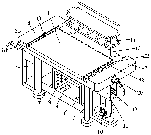 A student desk convenient for dust removal