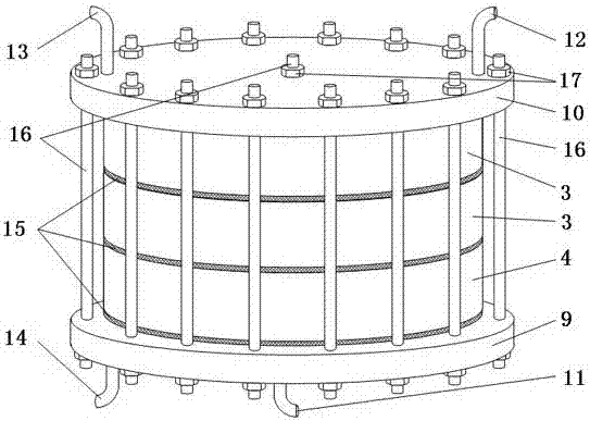 Laminated screw disc heat exchanger