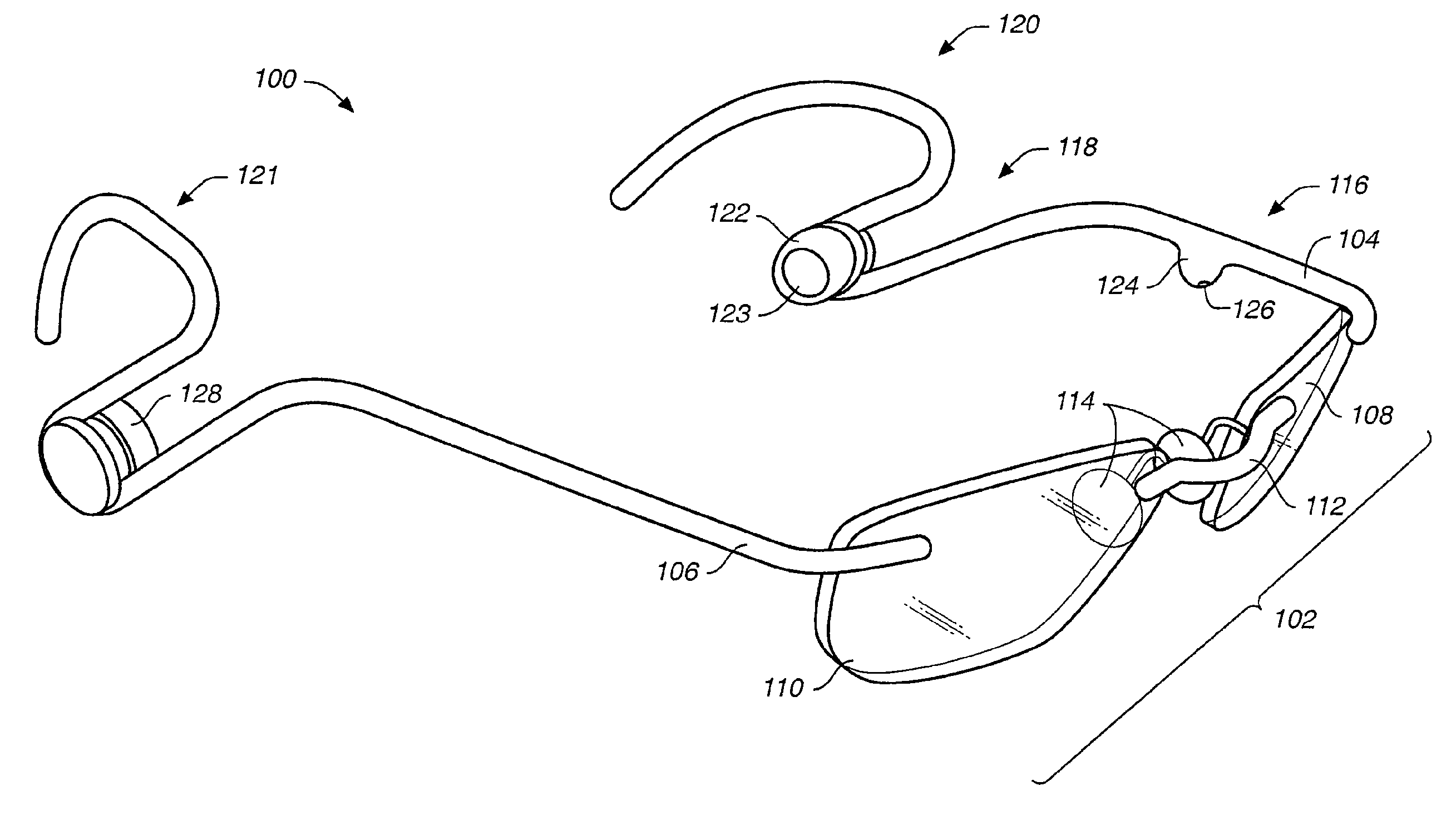 Information system using eyewear for communication