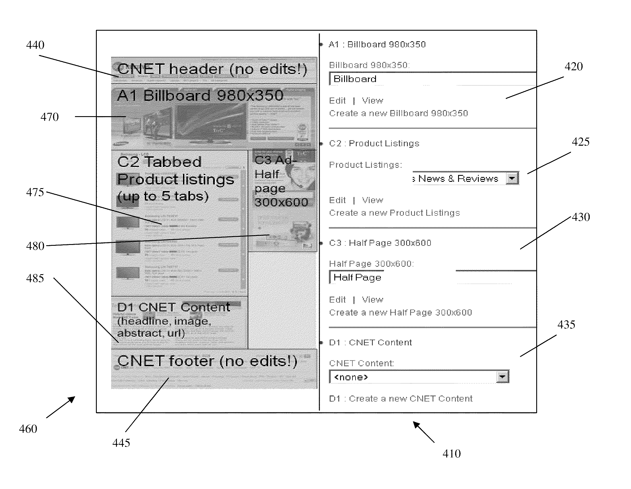 System and method for integrating and publishing pages of content