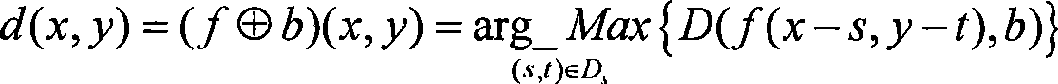 Expansion morphology and orthogonal subspace projection combined end member automatic extraction method