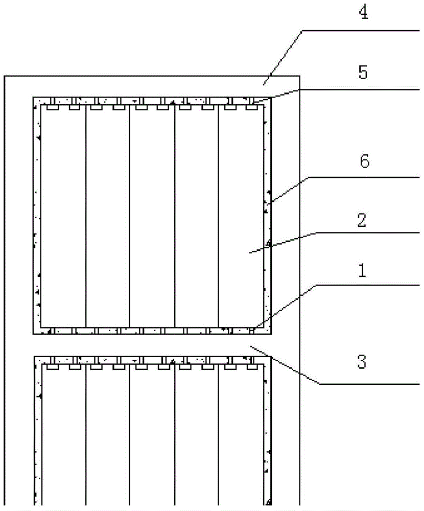 Locking device of hanging plate type shock-absorbing enclosure structure of frame structure