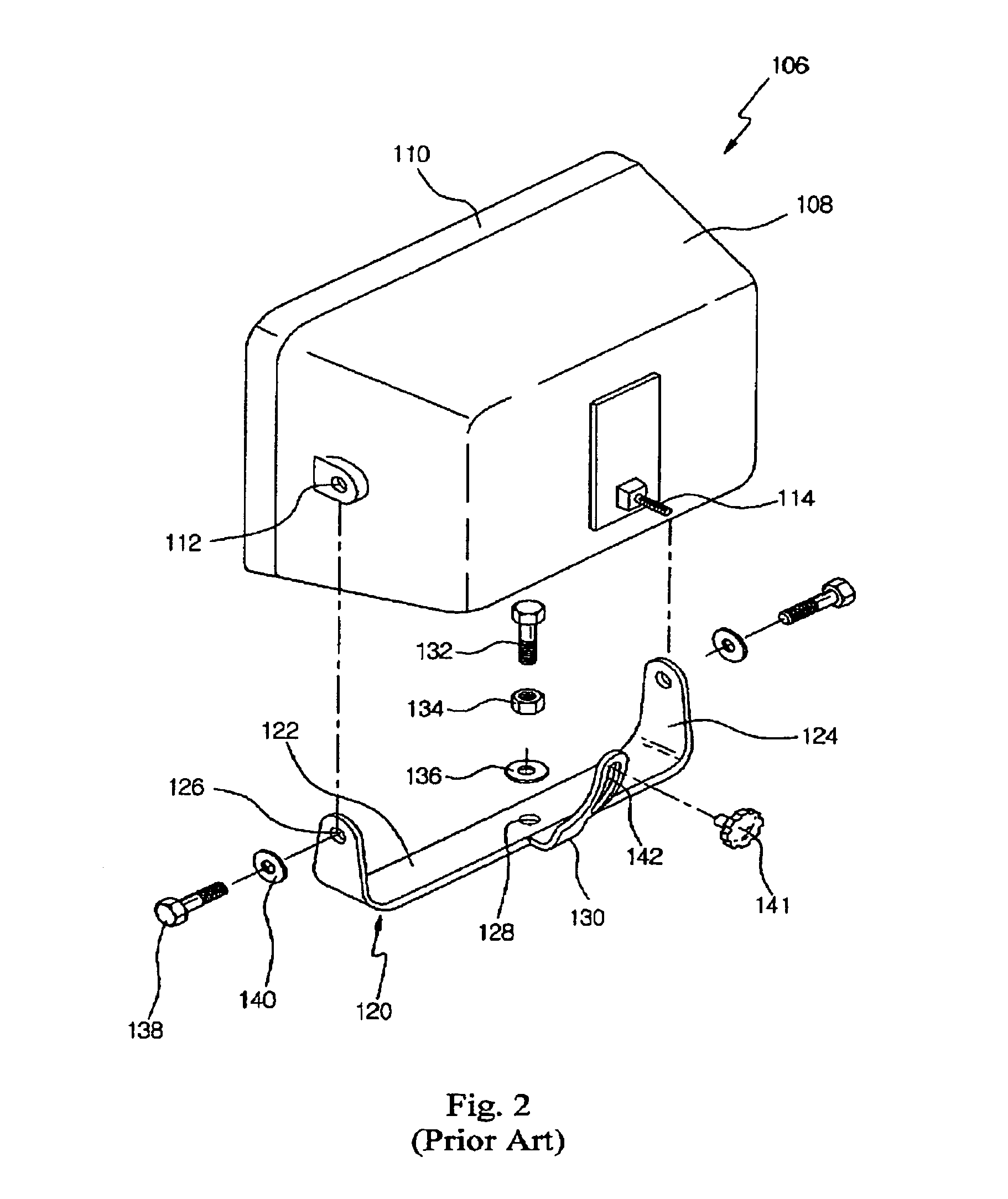 Structure of overhead lamp and mounting bracket for constructional vehicle