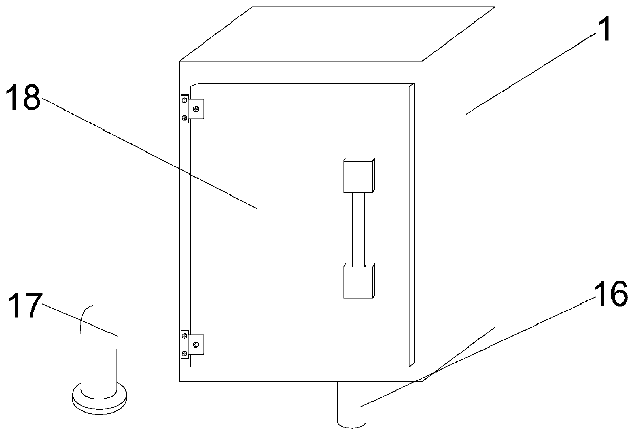 Self-drainage anti-freezing fire hose reel