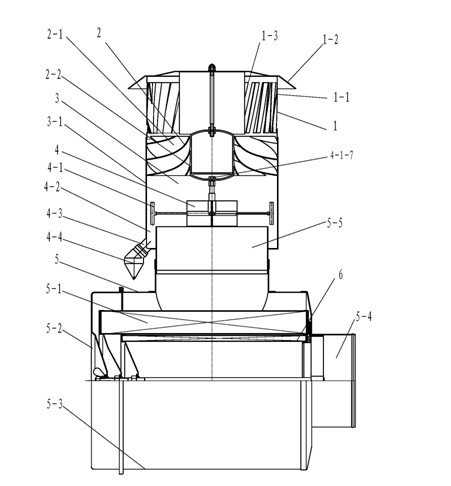 Strengthened cyclone single-barrel straight-through type air filter for desert