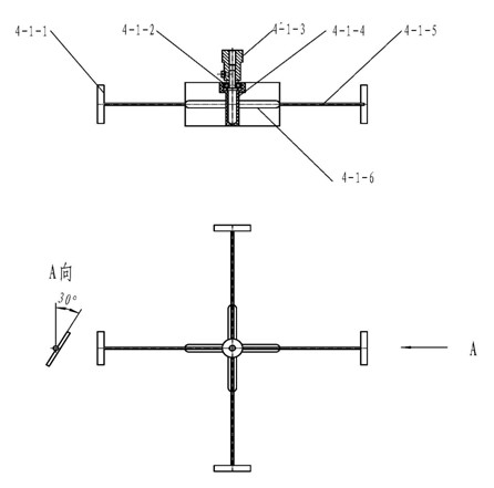 Strengthened cyclone single-barrel straight-through type air filter for desert