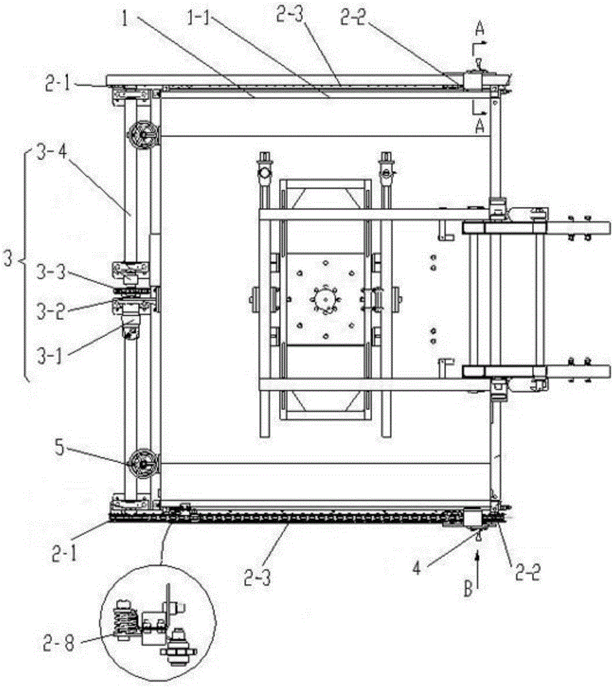 Bituminous pavement maintenance truck and raking device thereof