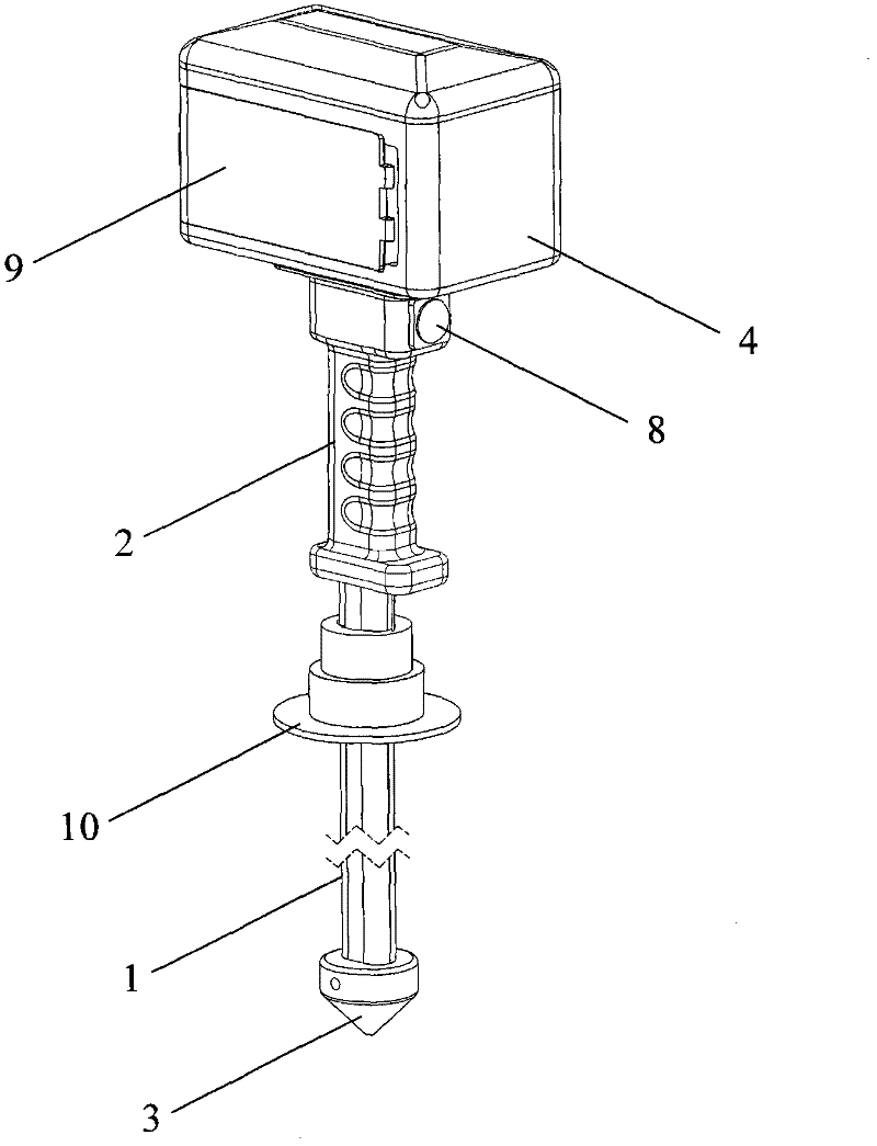 Snow thickness measurement recorder