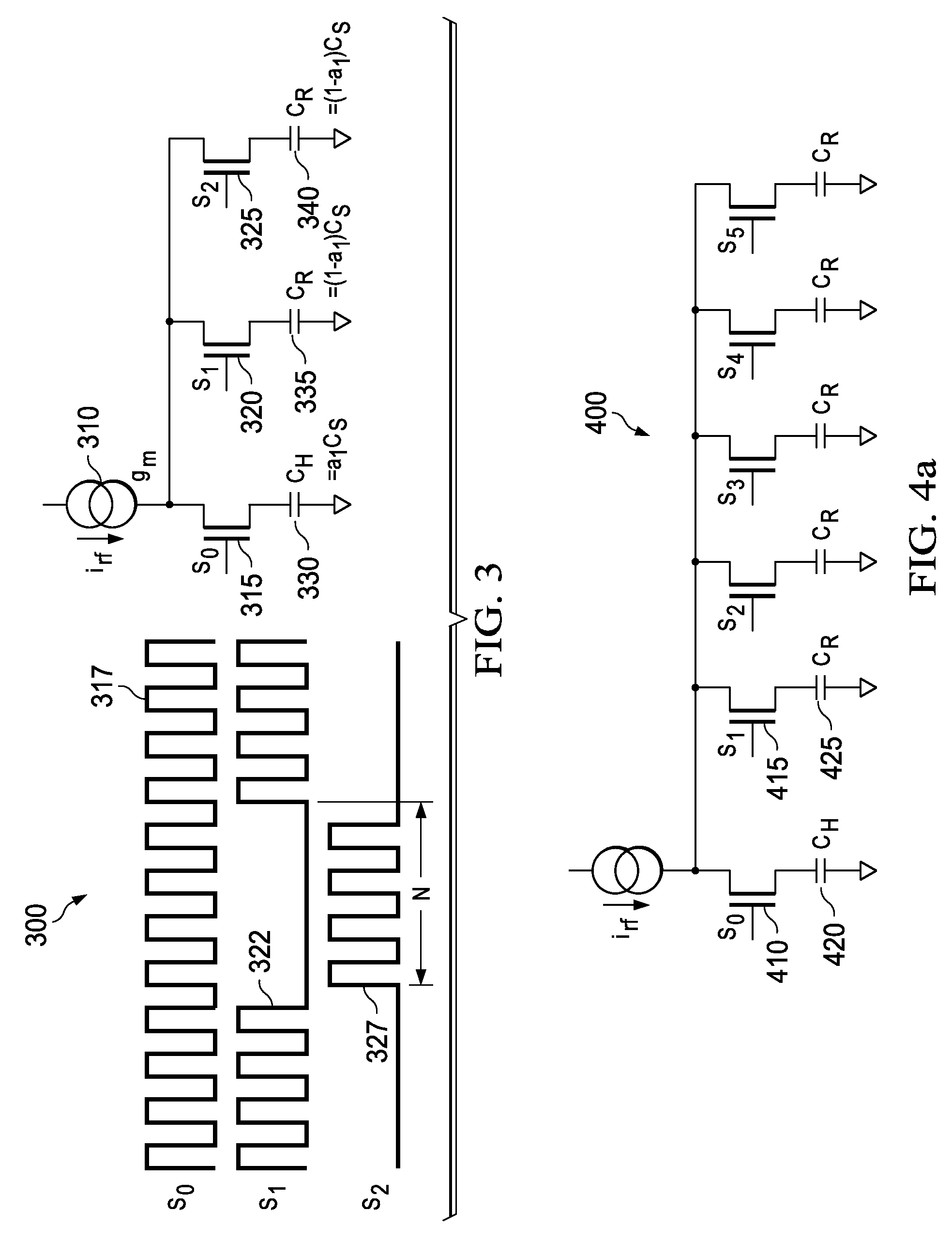 Direct radio frequency (RF) sampling with recursive filtering method