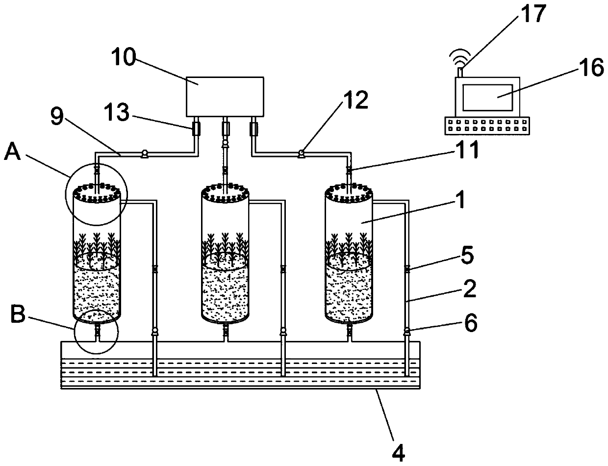 Evaluation device and evaluation method for tidal influence on volatile halogenated hydrocarbon release in salt marsh