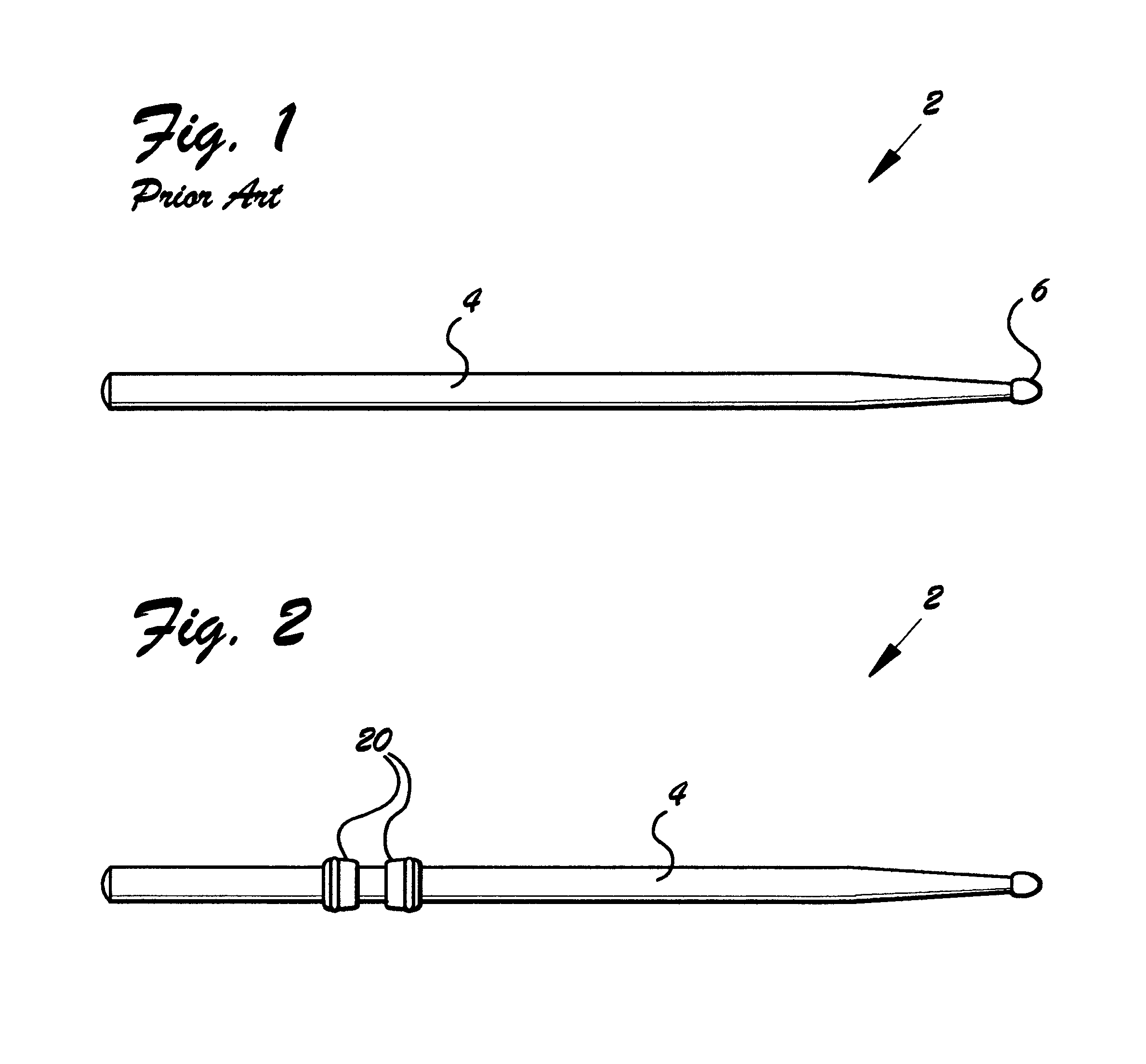 Ergonomic rings for drum sticks, method of installation, and method of use