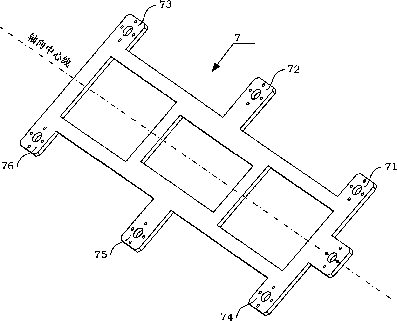 Bionic cockroach robot based on double-four link mechanism