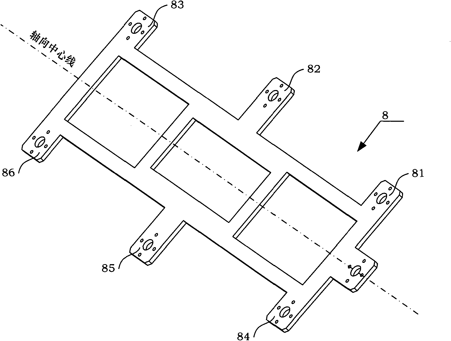 Bionic cockroach robot based on double-four link mechanism