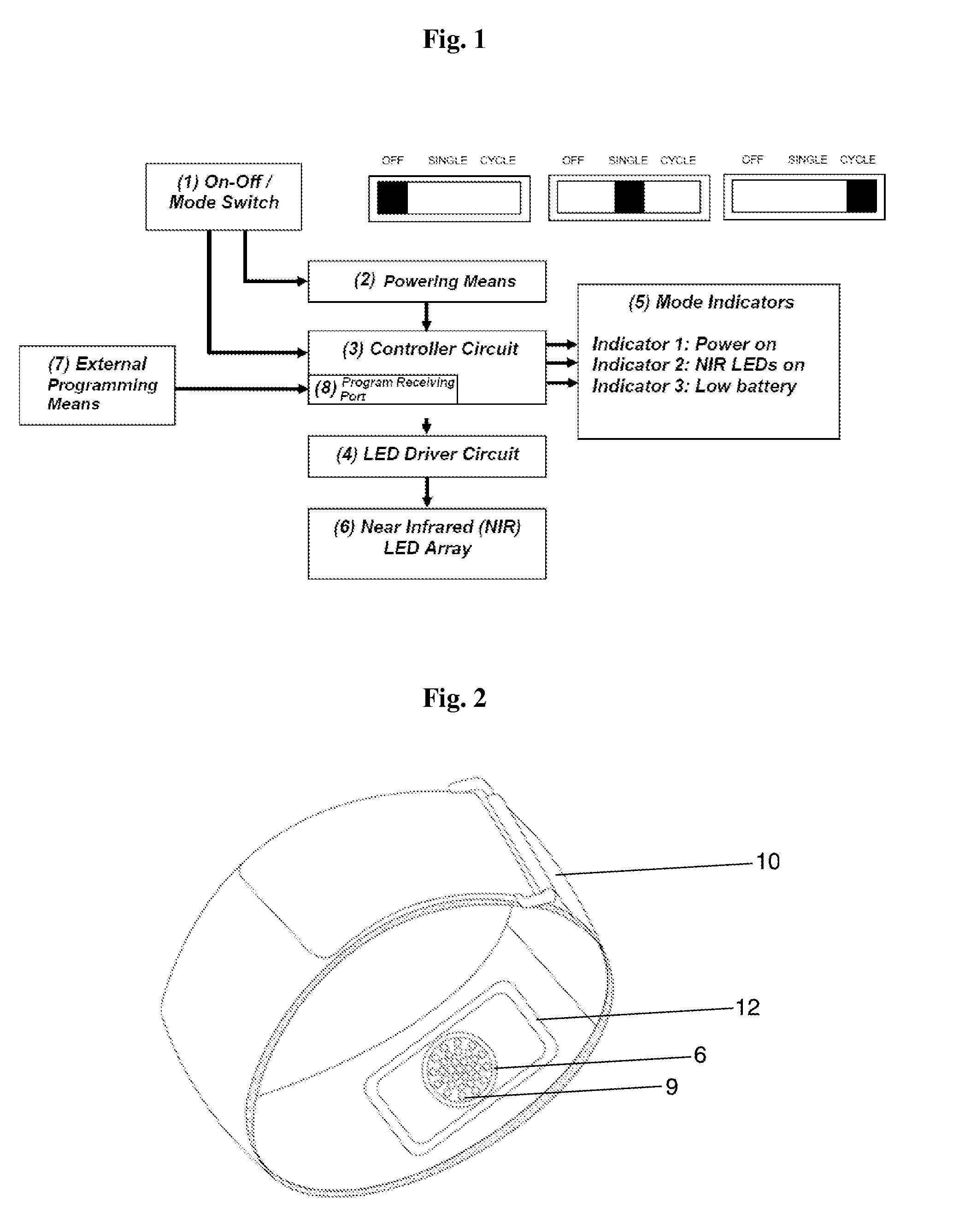 Remote unattended low level light therapy orthopedic device, wearing means and method of use