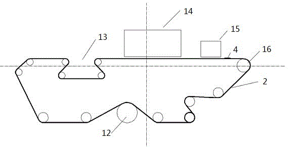 Online dedusting device of web die-cutting machine