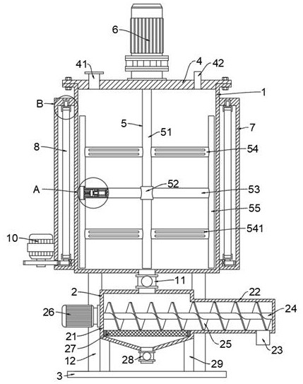 Sewage treatment structure for sewage treatment equipment