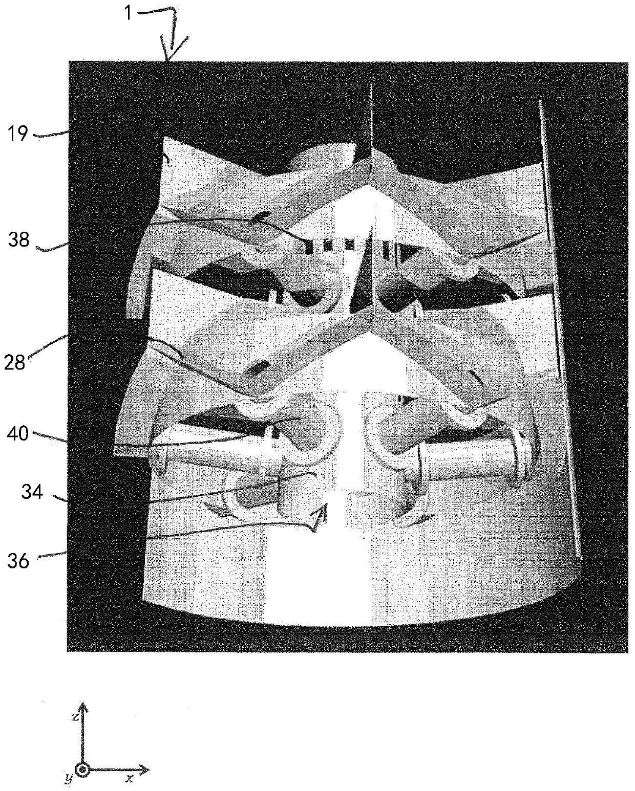 Fluid contact tray particularly for the use in an offshore fractionation column