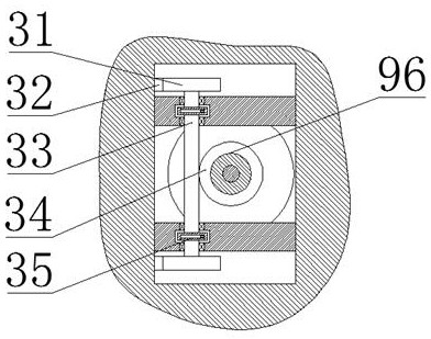 A tamping device for the slope surface on both sides of the canal