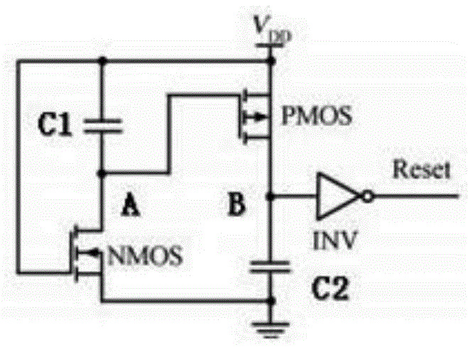 Automatic reset module in integrated circuit