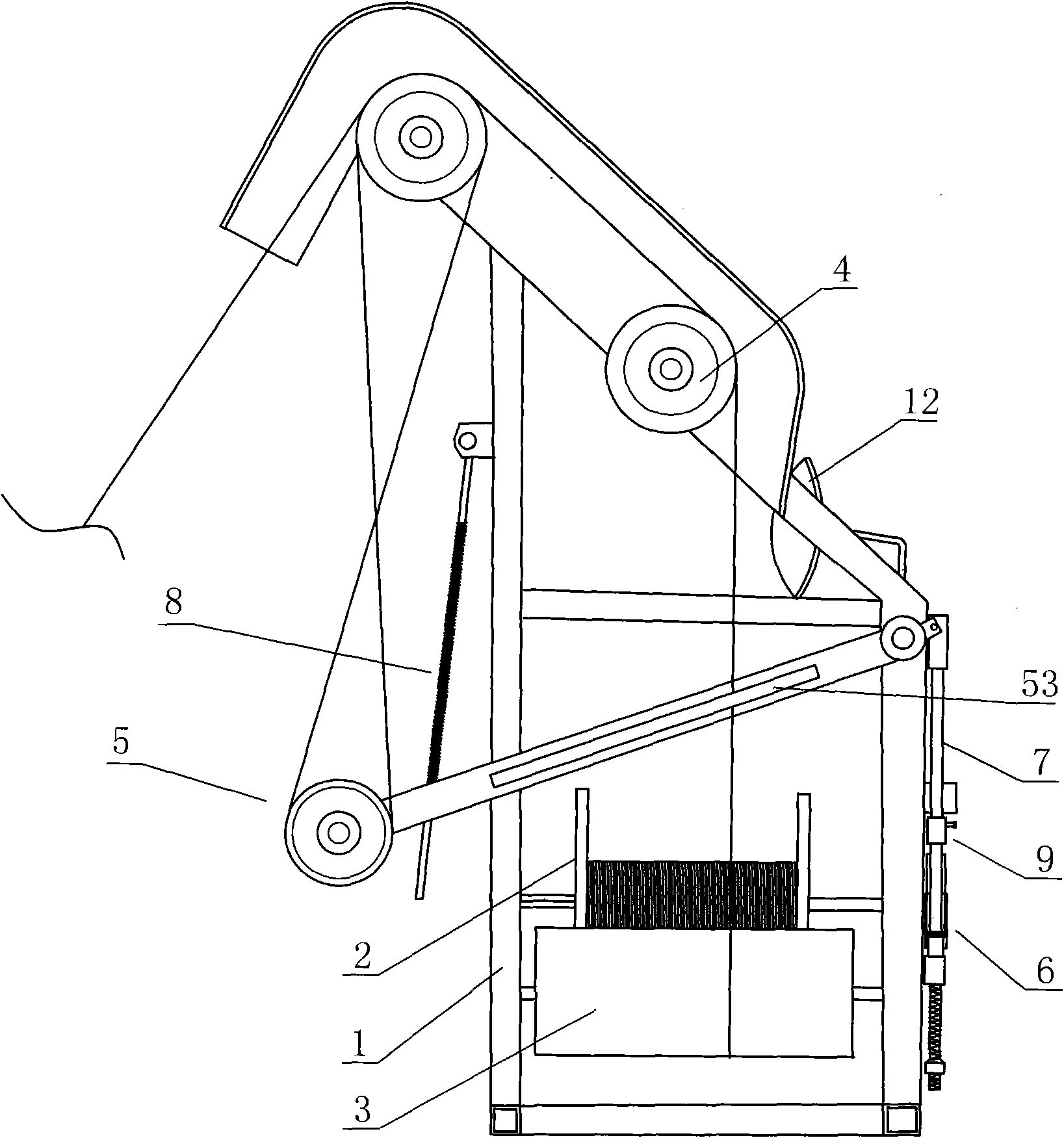 Cable conveyance tension adjustment method and device implementing same