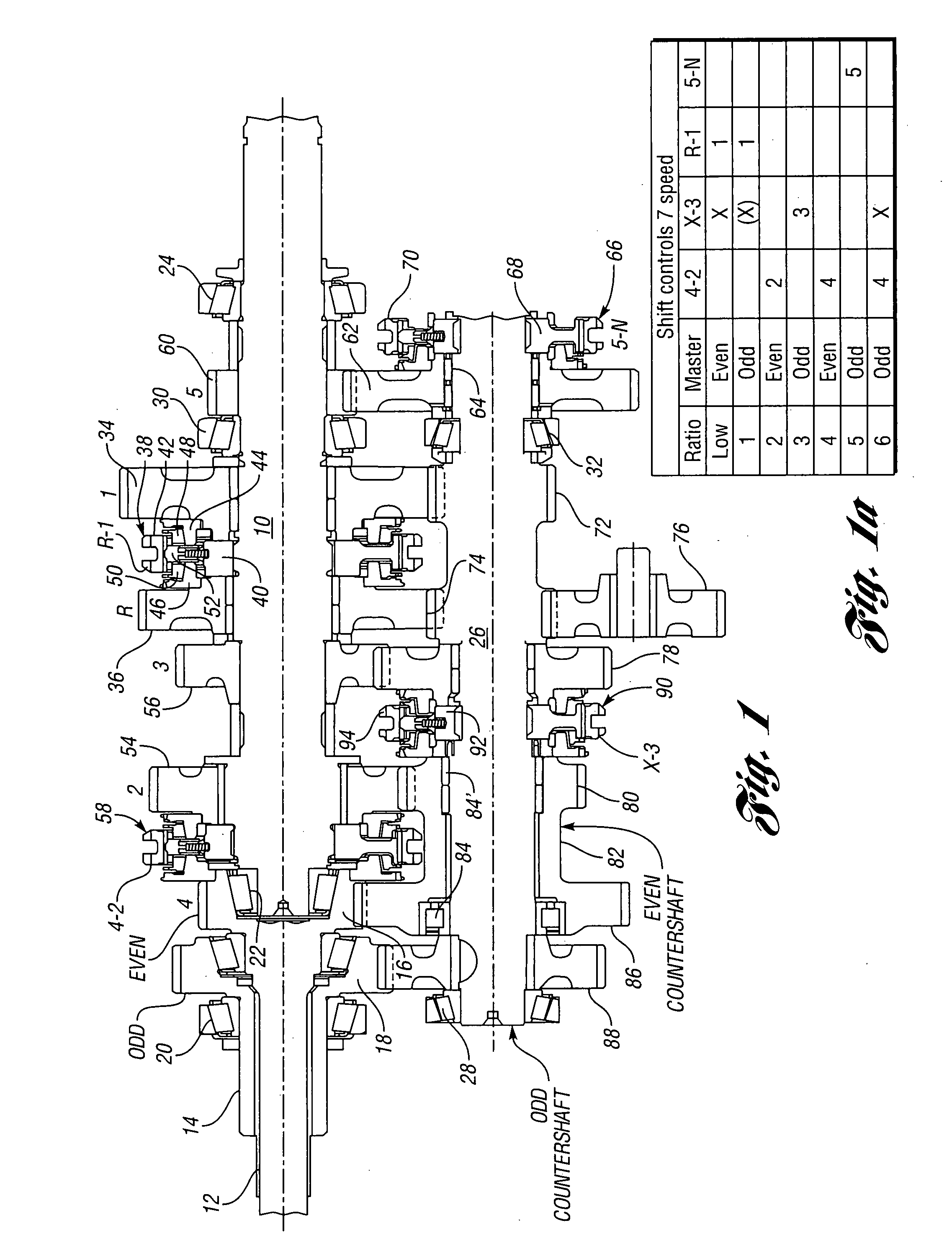 Multiple-ratio dual clutch vehicle transmission