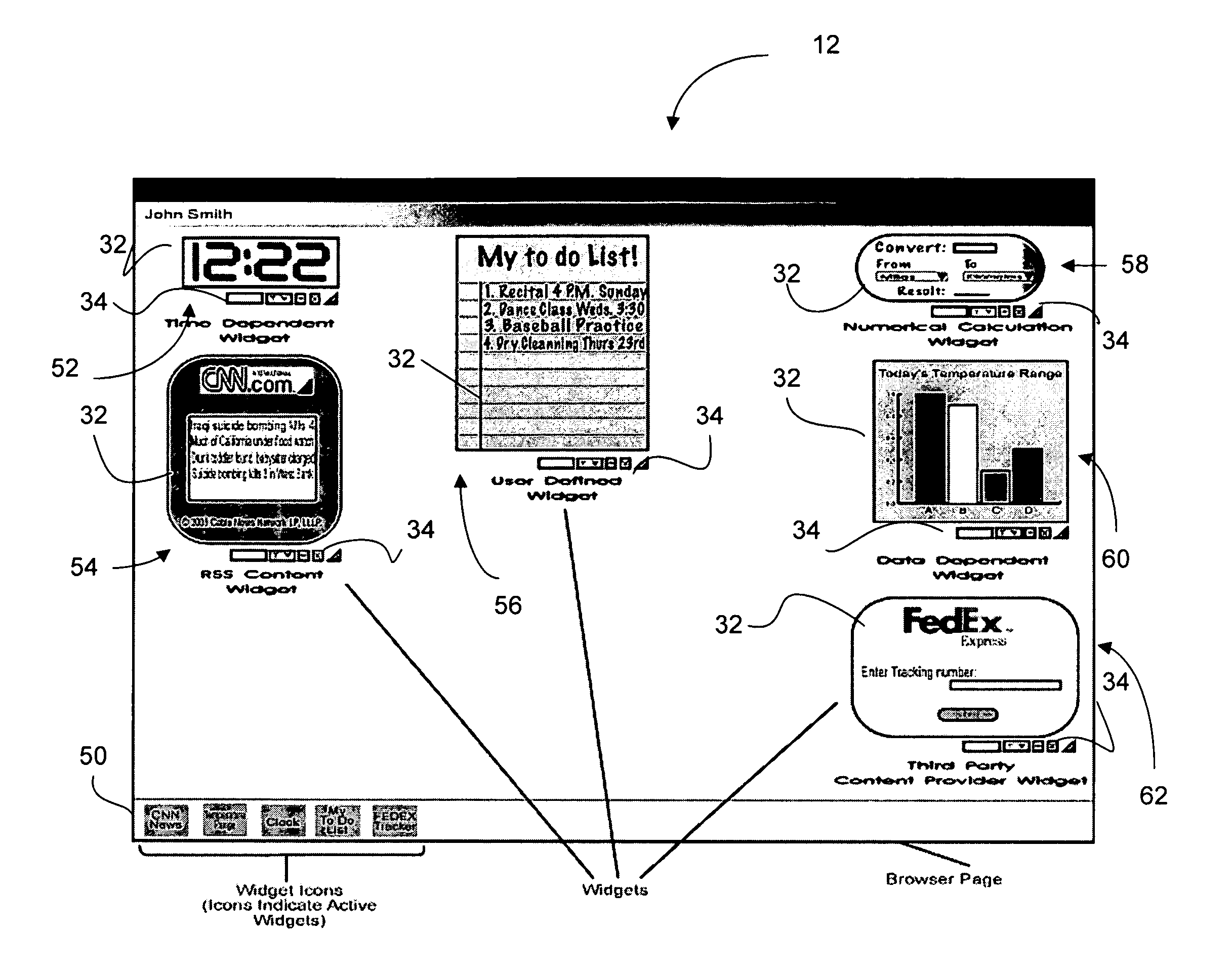 Service for generation of customizable display widgets