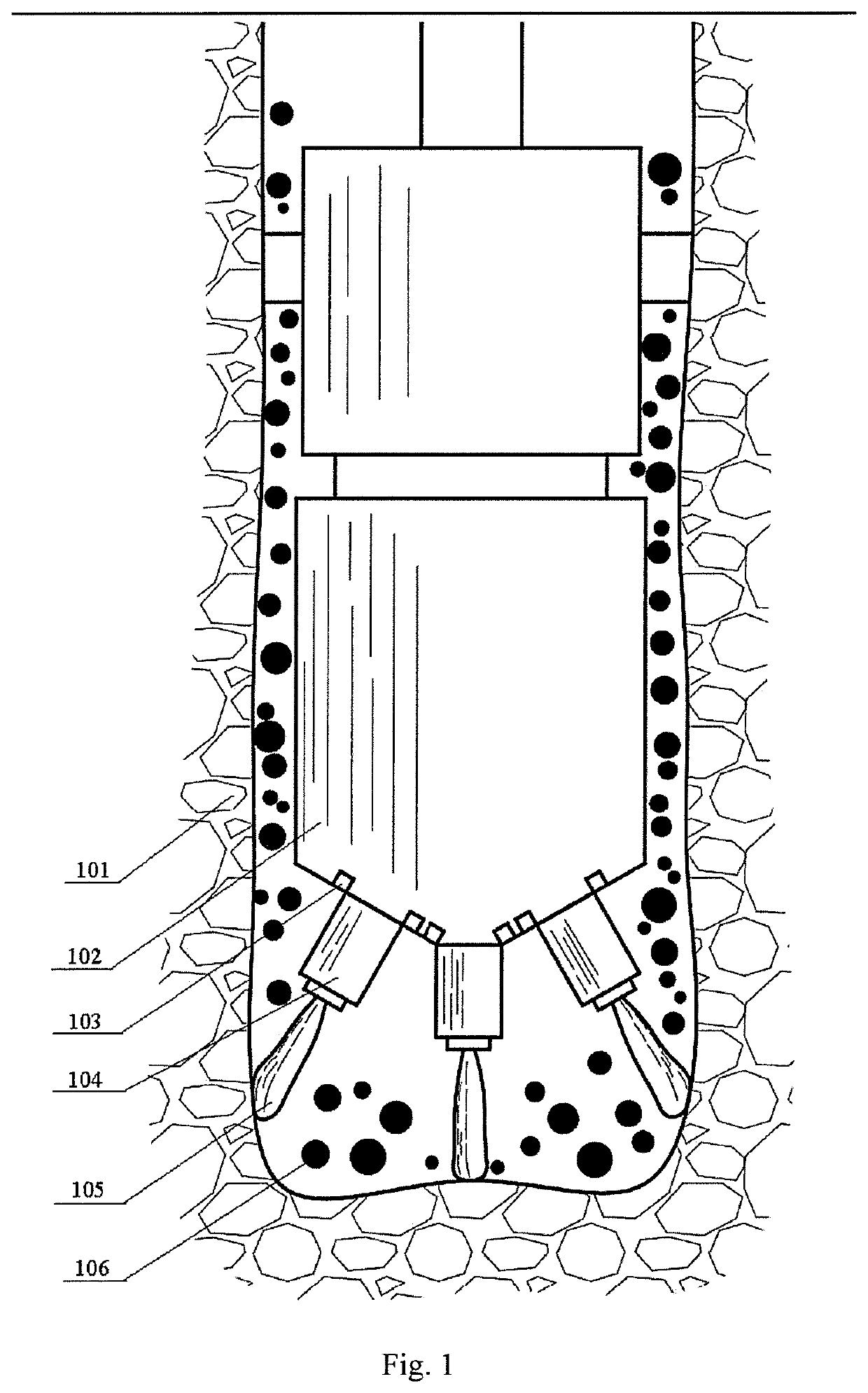 Multi-path combined high-low voltage plasma drilling method, drill bit for drilling and drill bit apparatus for drilling