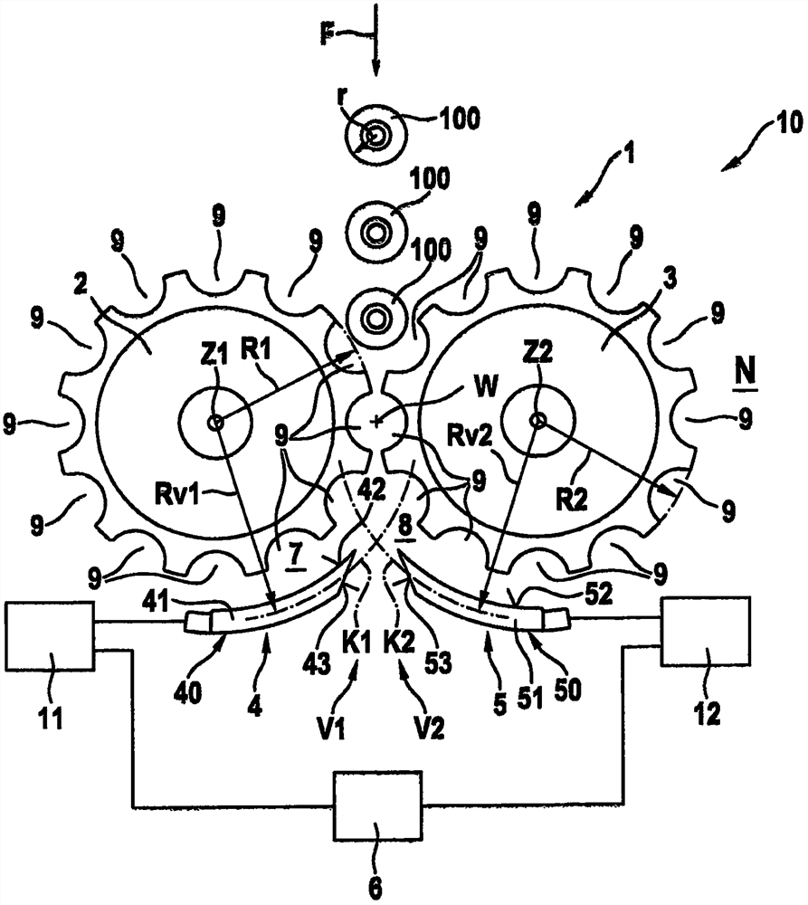 diverting device for diverting containers