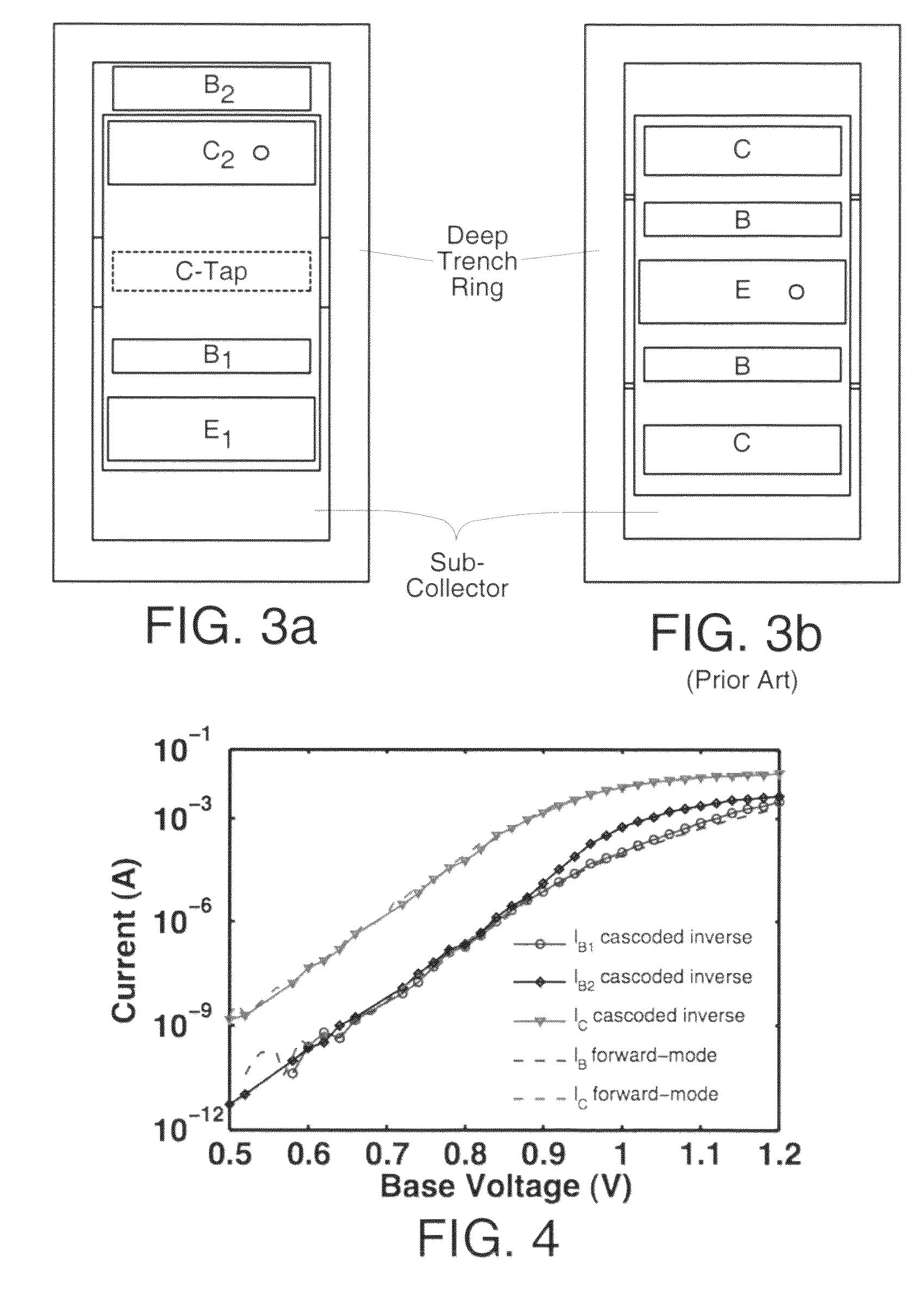 Inverse mode SiGe HBT cascode device and fabrication method