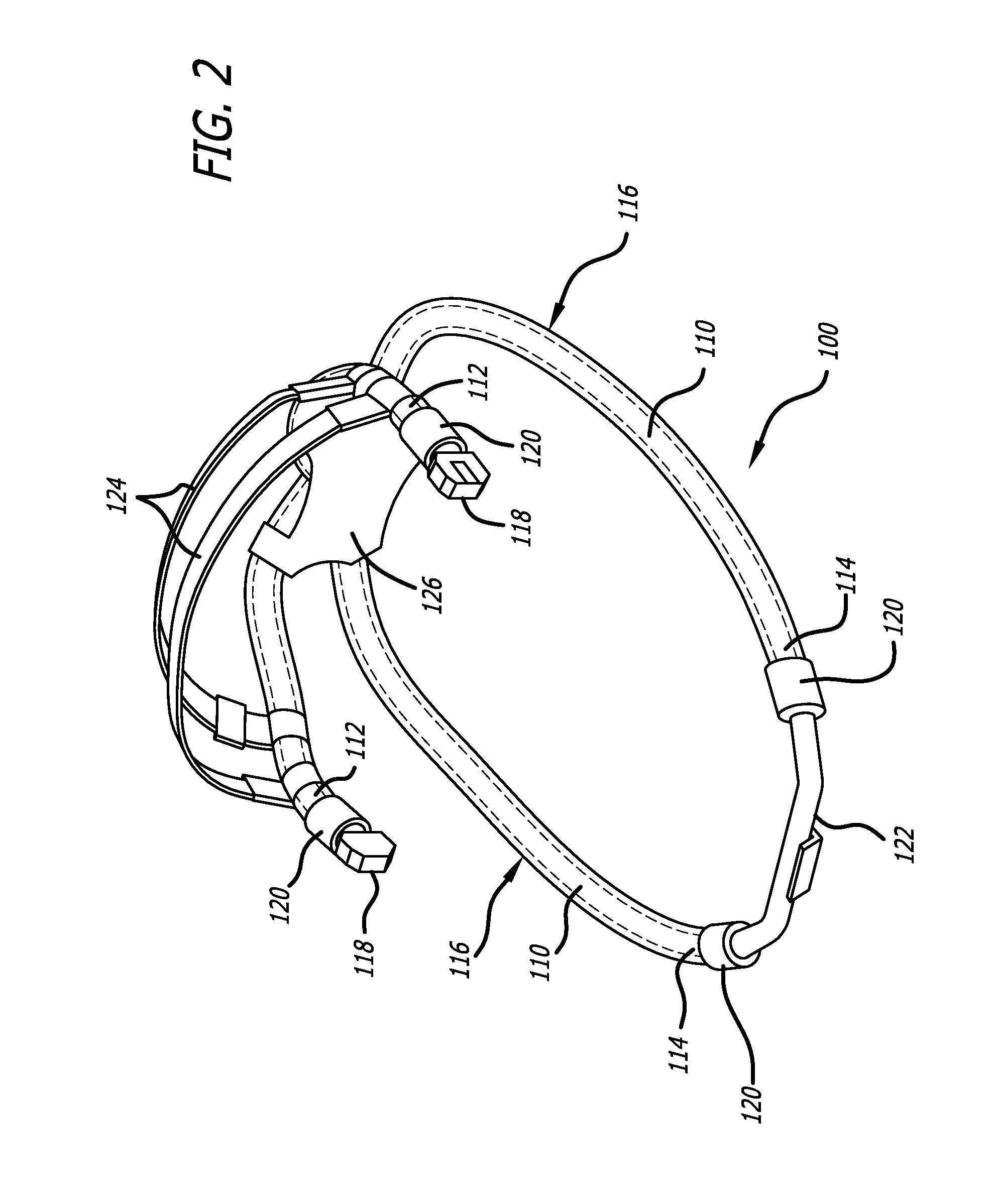 Harness assembly for aircraft pilot crew mask