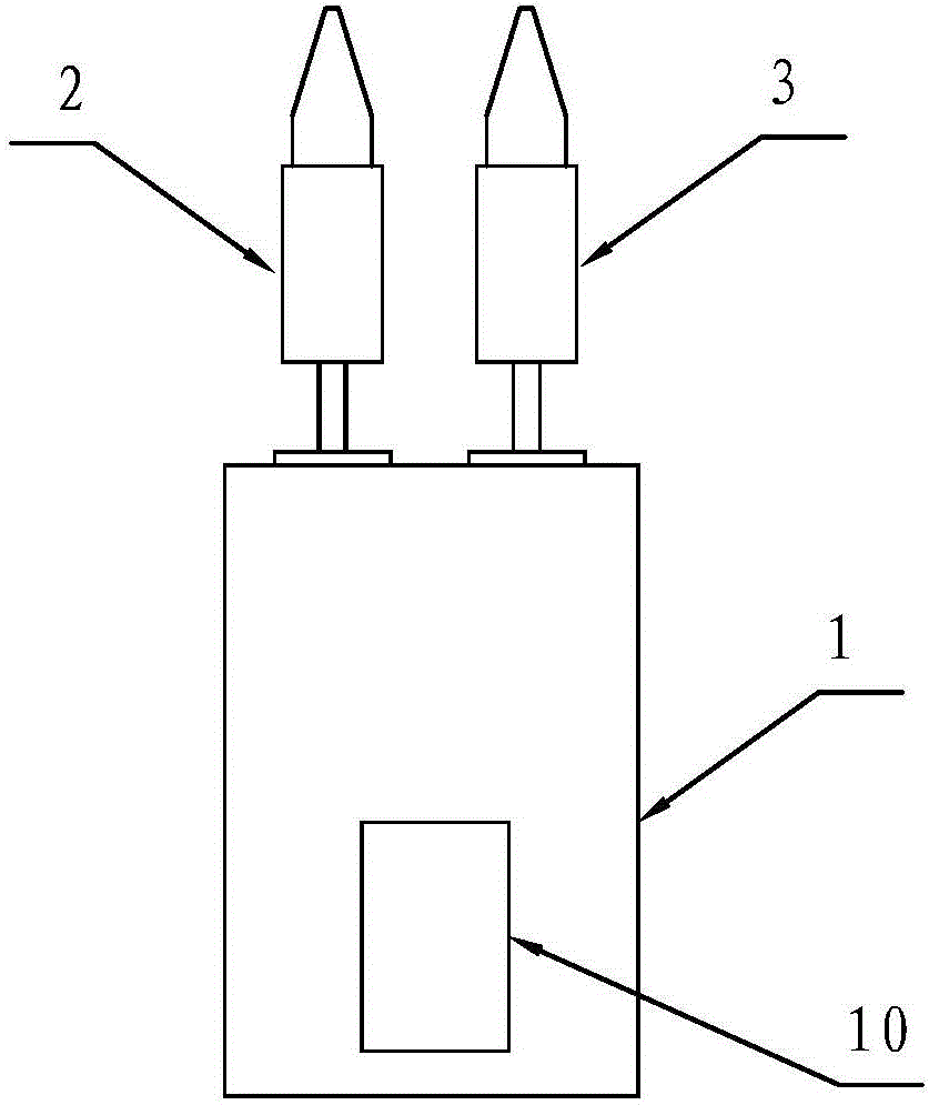 Vibration acoustic wave based charged flaw detection device and method for porcelain post insulator