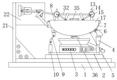 Camellia seed stir-frying processing device for preparing camellia oil