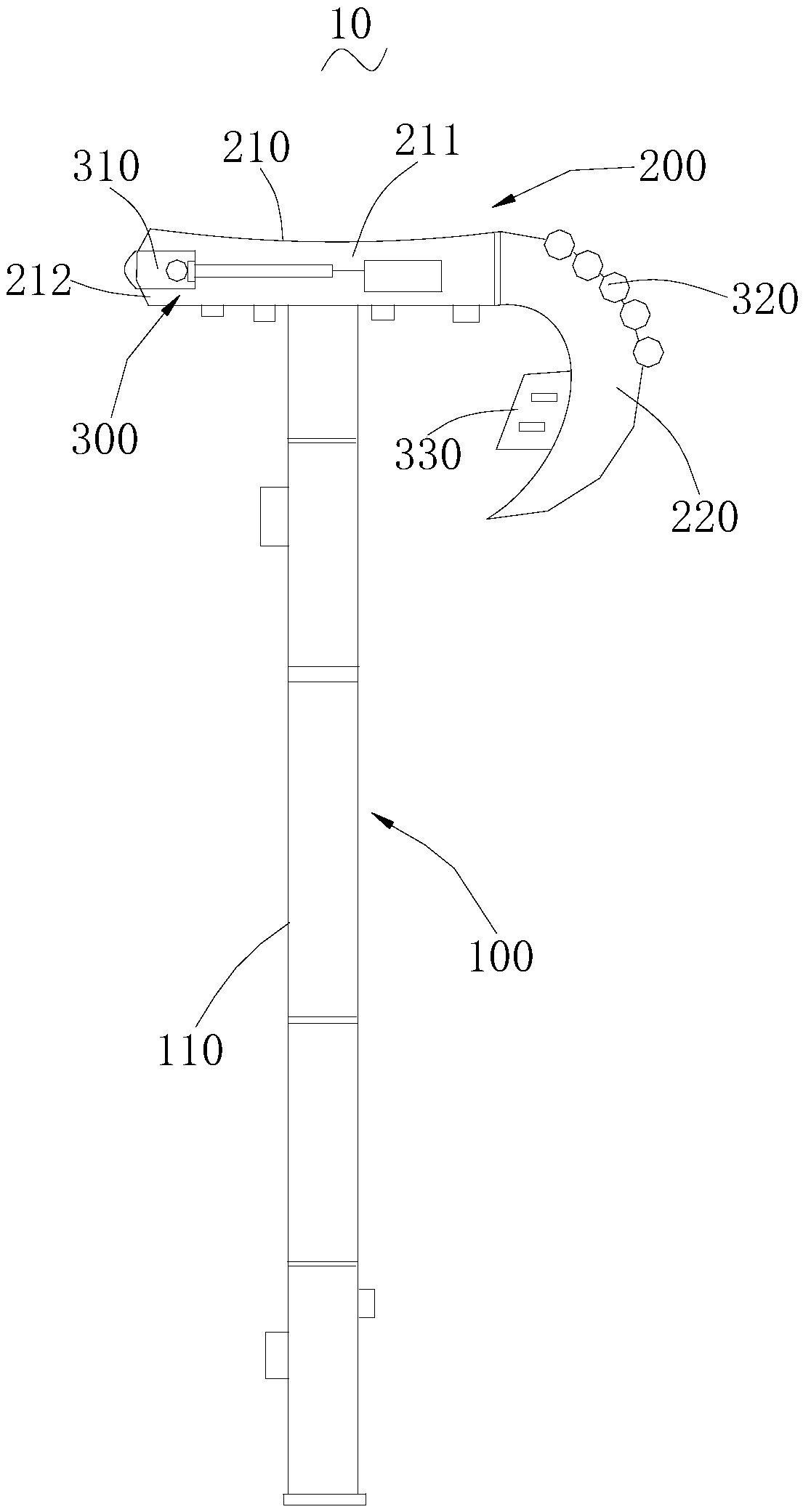 Illuminating alpenstock