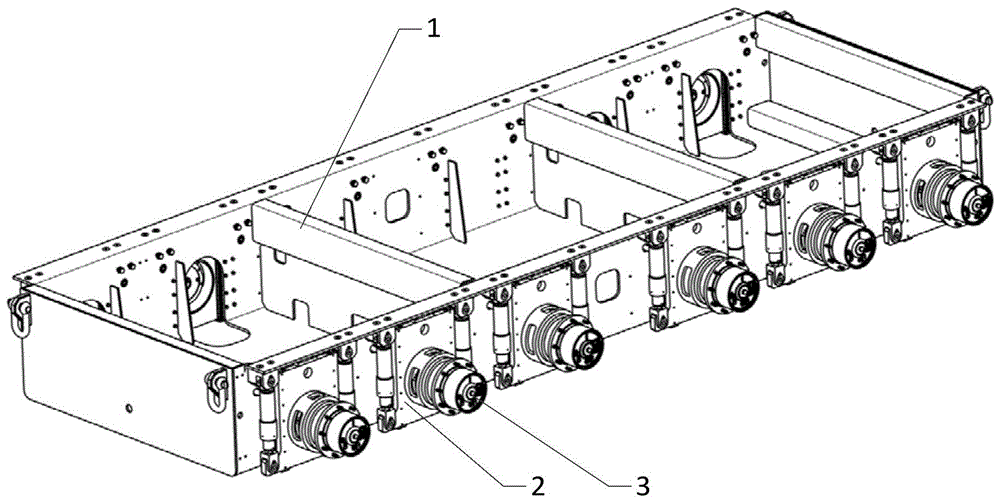 An independent balanced suspension device for an omnidirectional intelligent mobile platform