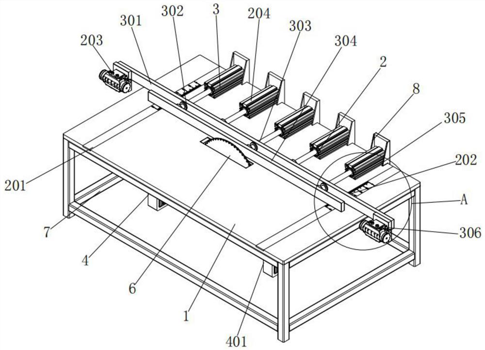 Novel high-precision table type woodworking sawing machine