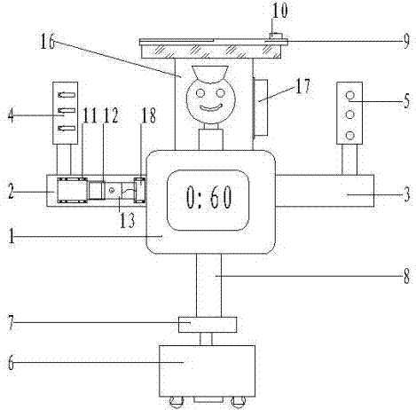 Temporary road traffic control robot for highway