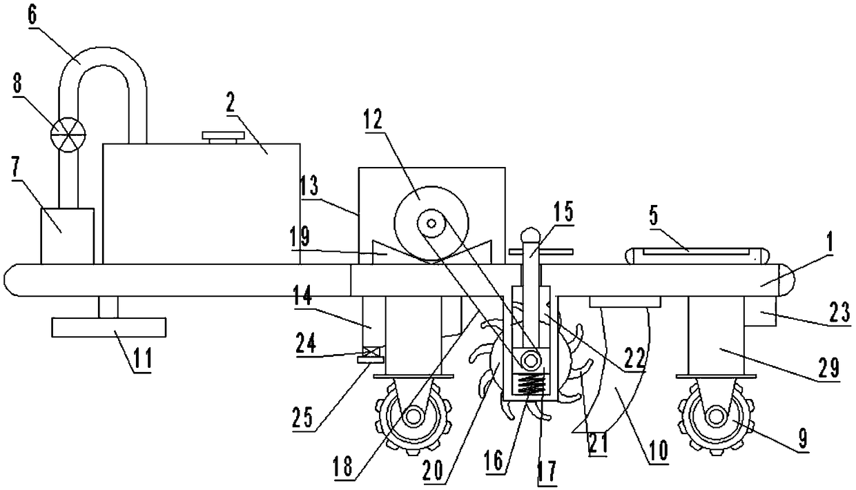 Pavement snow removing and deicing device for residential areas