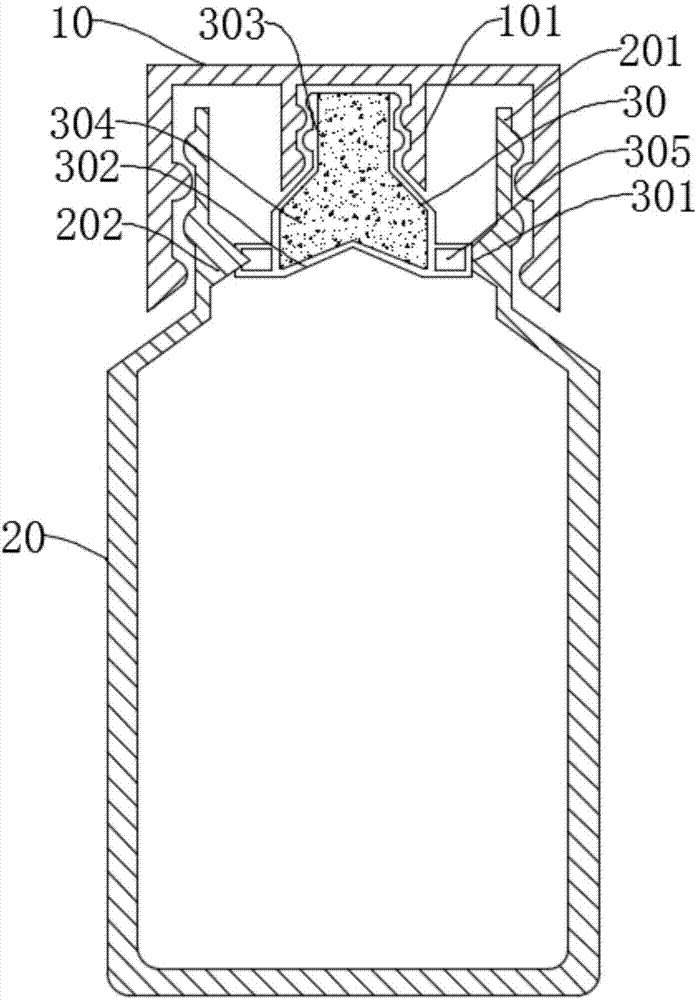 Automatic-blending bottle