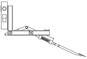 Garlic harvesting vibrating shovel with adjustable row spacing