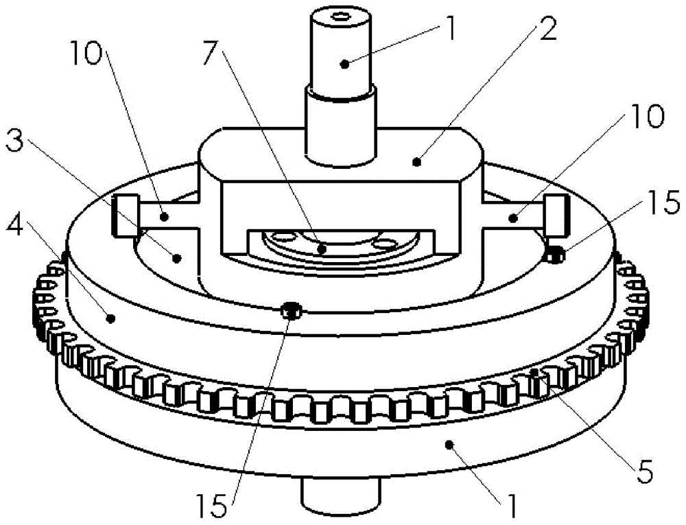 Thin-wall gear ring self-centering tensioning installation fixture