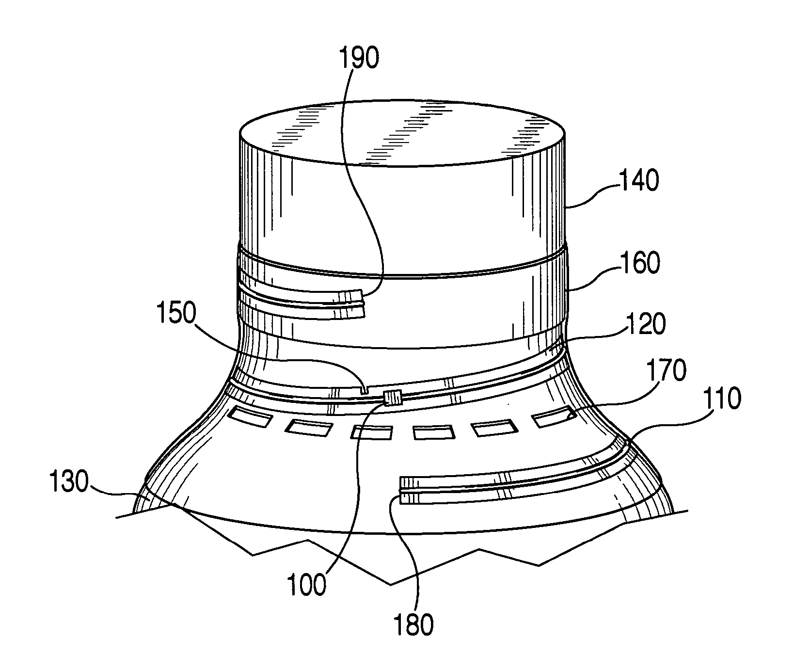 Apparatus and method for detecting tampering with containers and preventing counterfeiting thereof