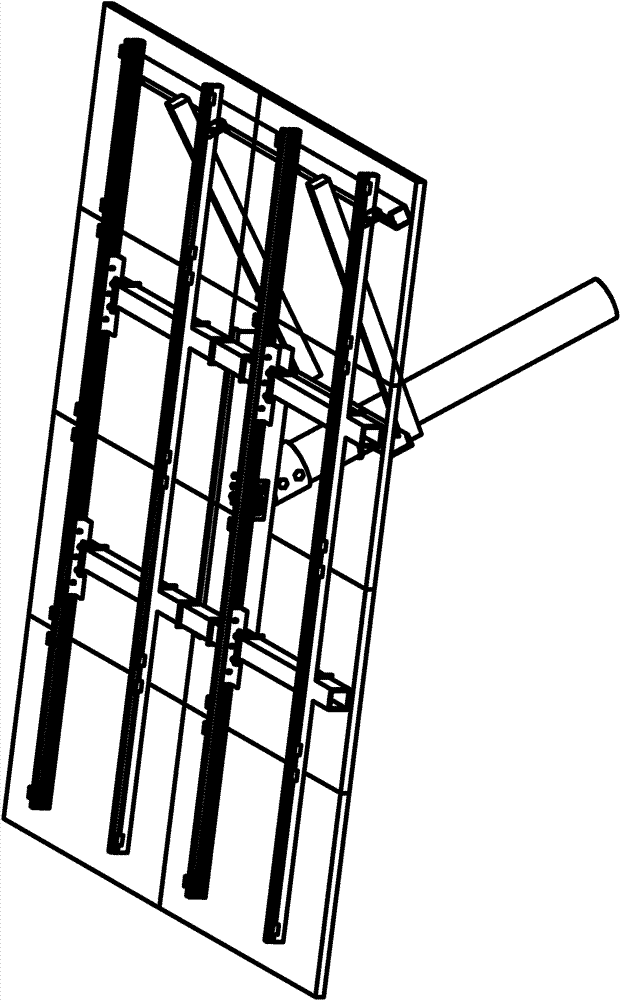 Solar battery pack support frame