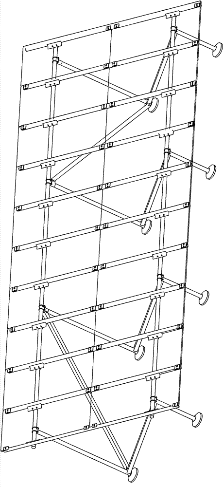 Solar battery pack support frame