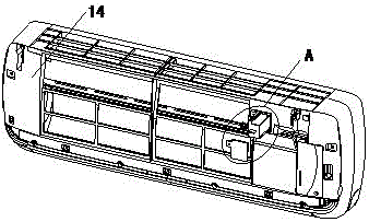 Air conditioner with filter net cleaning device and cleaning method