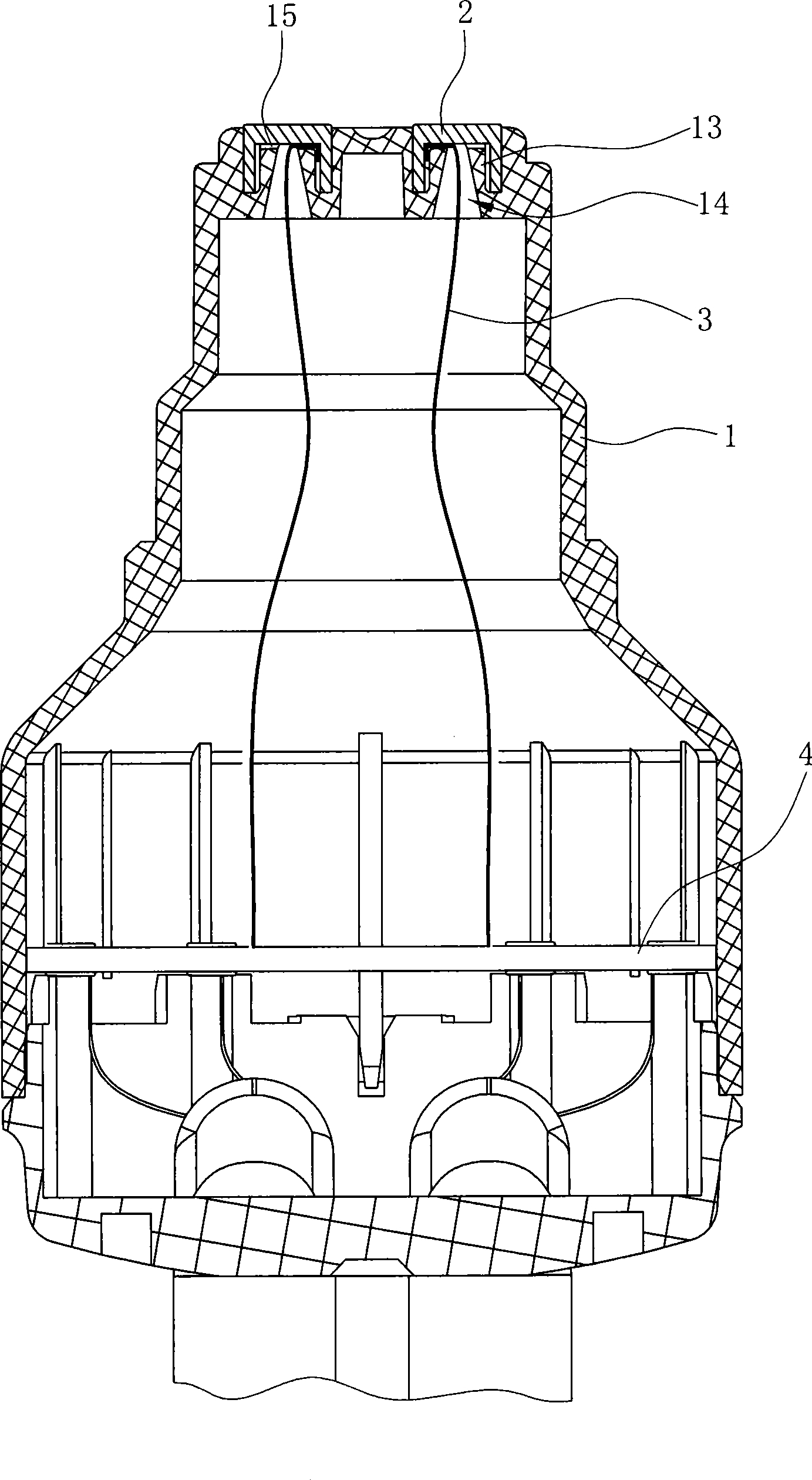 Bayonet type socket