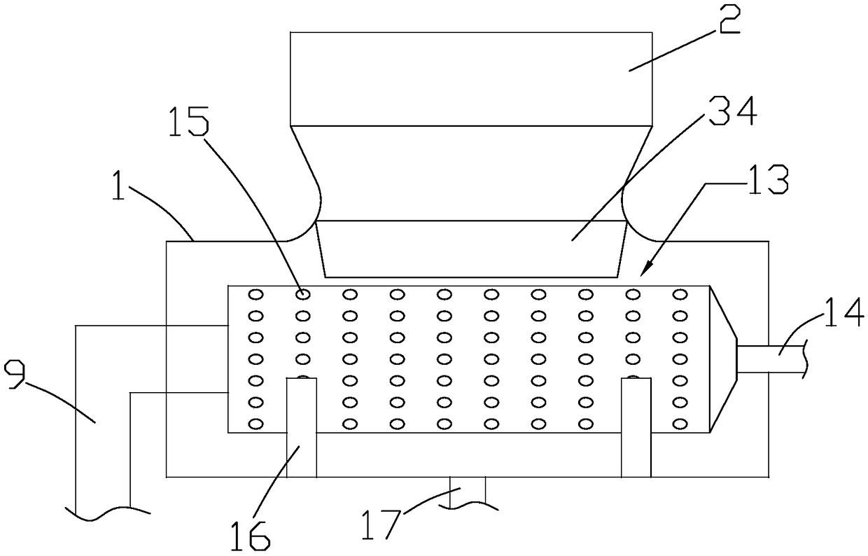 Household domestic garbage treatment device and method