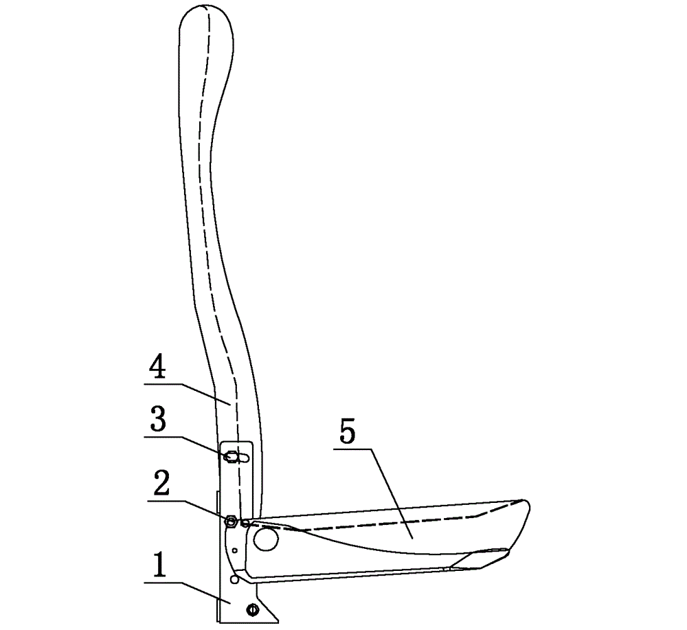 Tour guide chair mounting mechanism