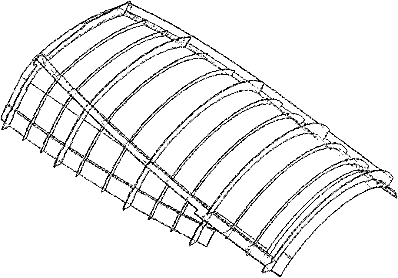 Wall plate processing technology for hyperboloid thin wall